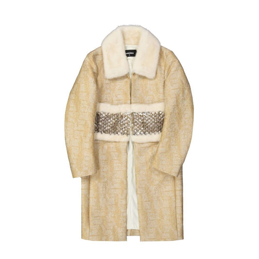 Beige Polyamide Coat