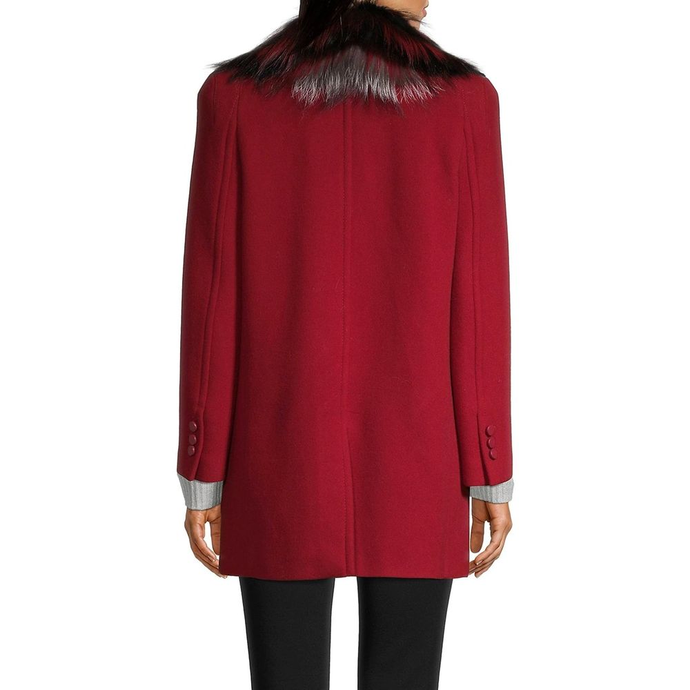 Red Virgin Wool Coat