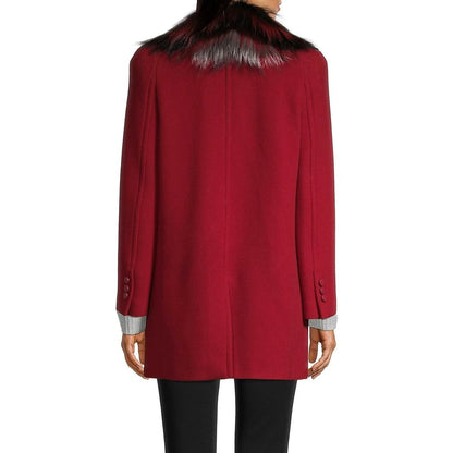 Red Virgin Wool Coat