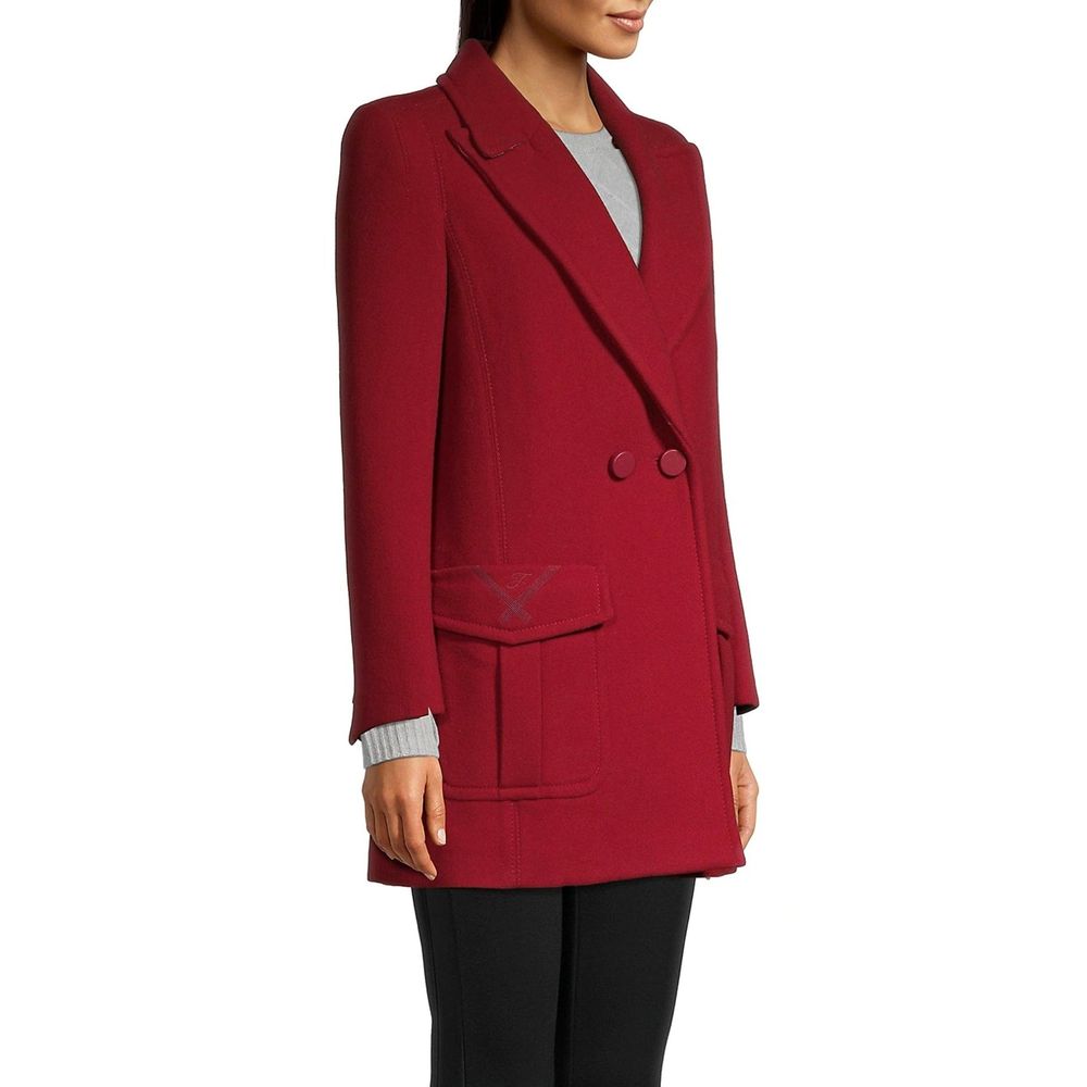 Red Virgin Wool Coat