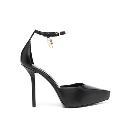 Black Calfskin High Heel Pumps