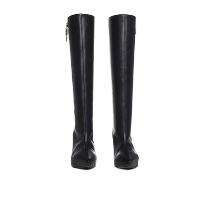 Black Calfskin Boots