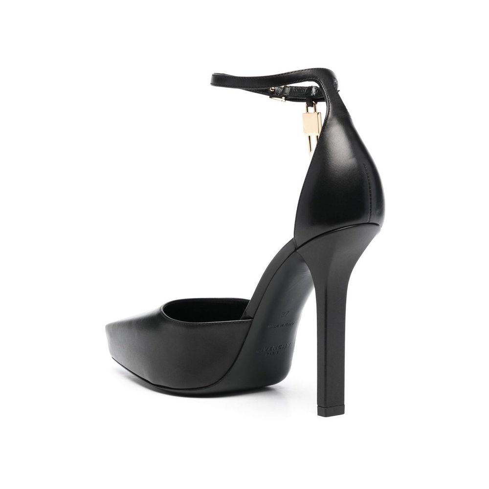 Black Calfskin High Heel Pumps