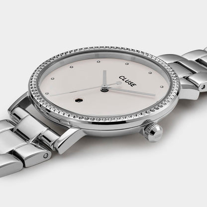Silver Stainless Steel Bracelet Watch