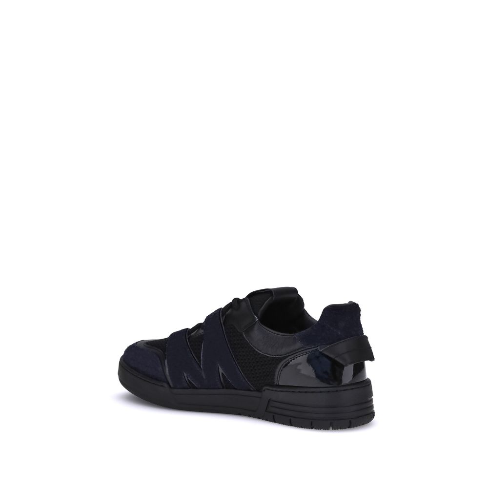 Black Calf Leather Bos Taurus Athletic Sneakers