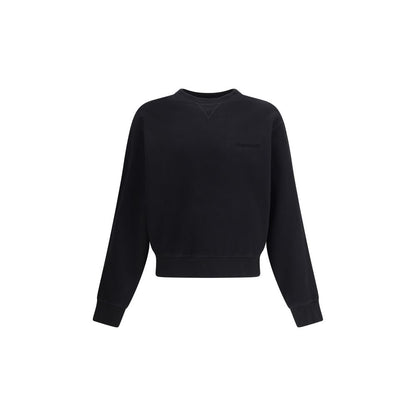 Black Cotton Sweatshirt