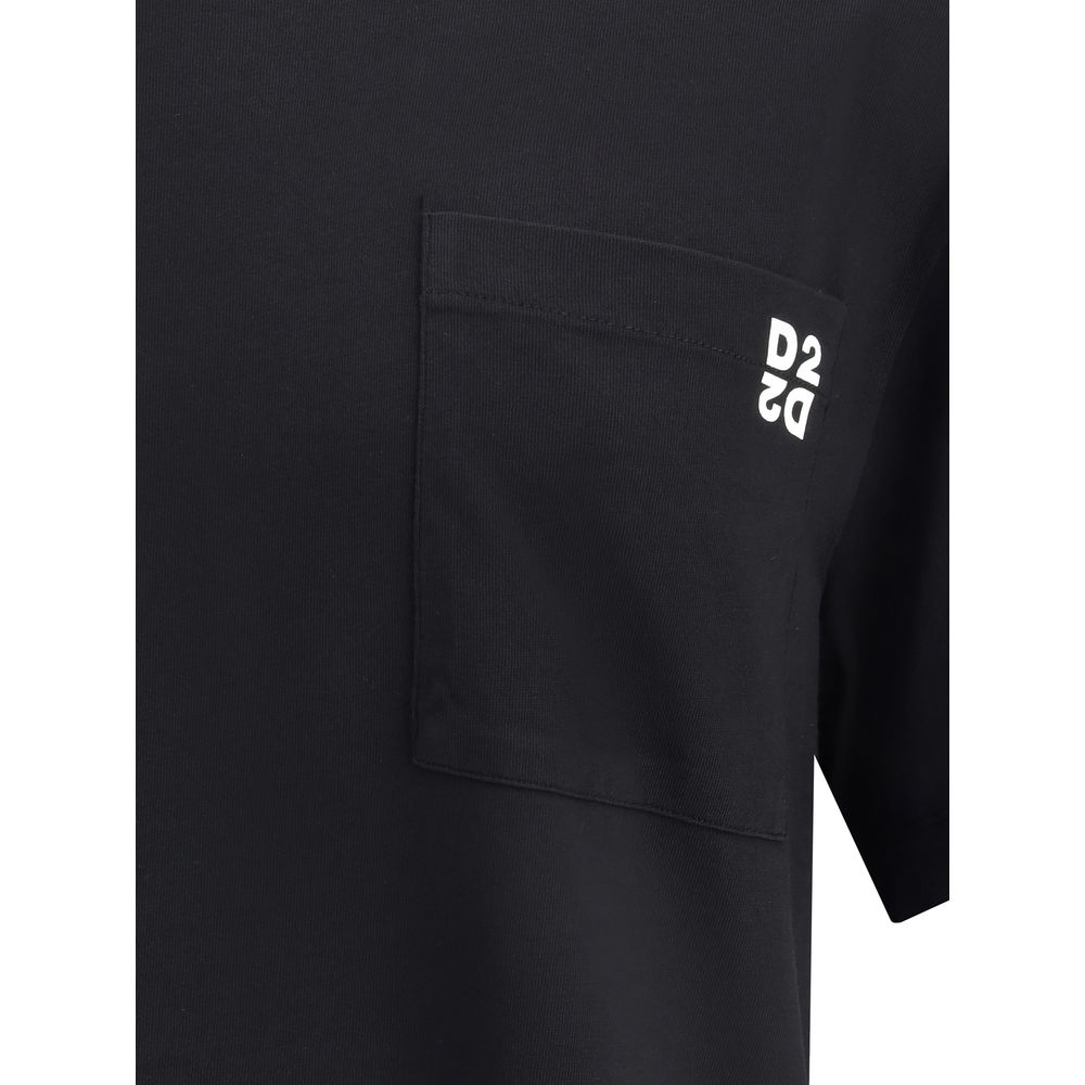 Black Cotton T-Shirt