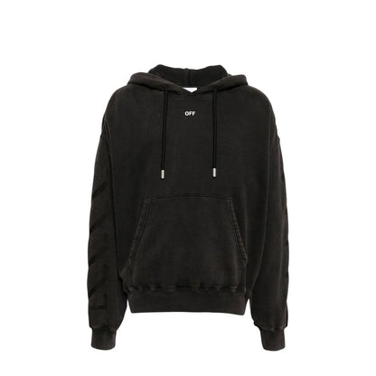 Black Cotton Sweatshirt