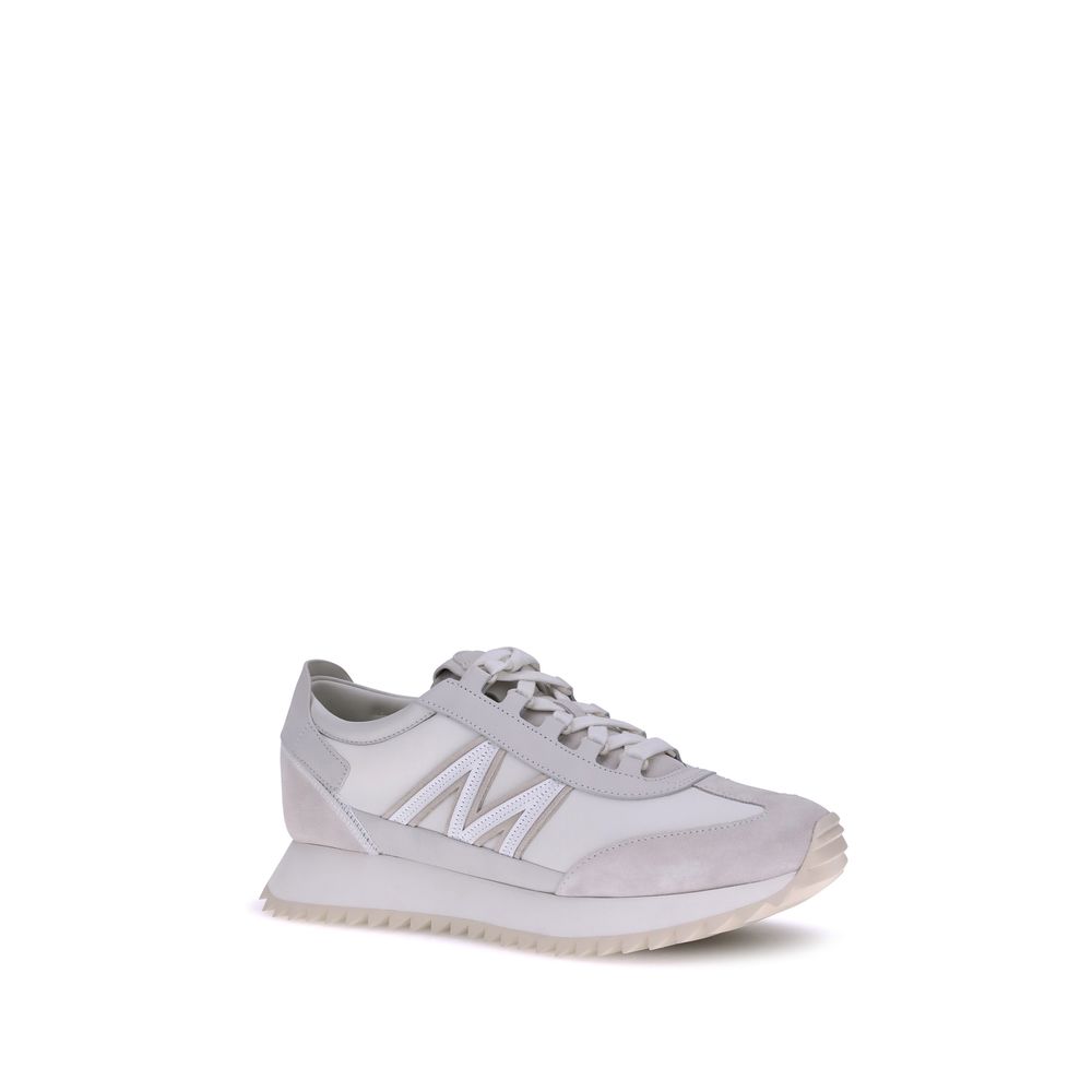 White Polyamide Low Top Sneakers