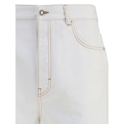 White Cotton Jeans Denim
