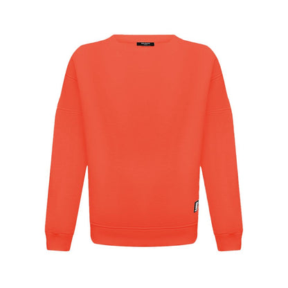 Orange Cotton Men Sweater