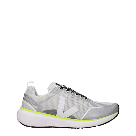 Gray Fabric Athletic Sneakers
