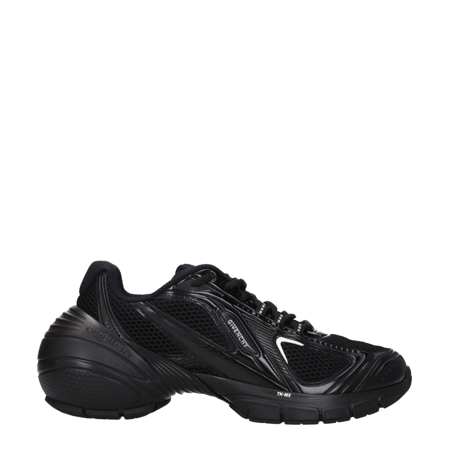 Black Fabric Athletic Sneakers