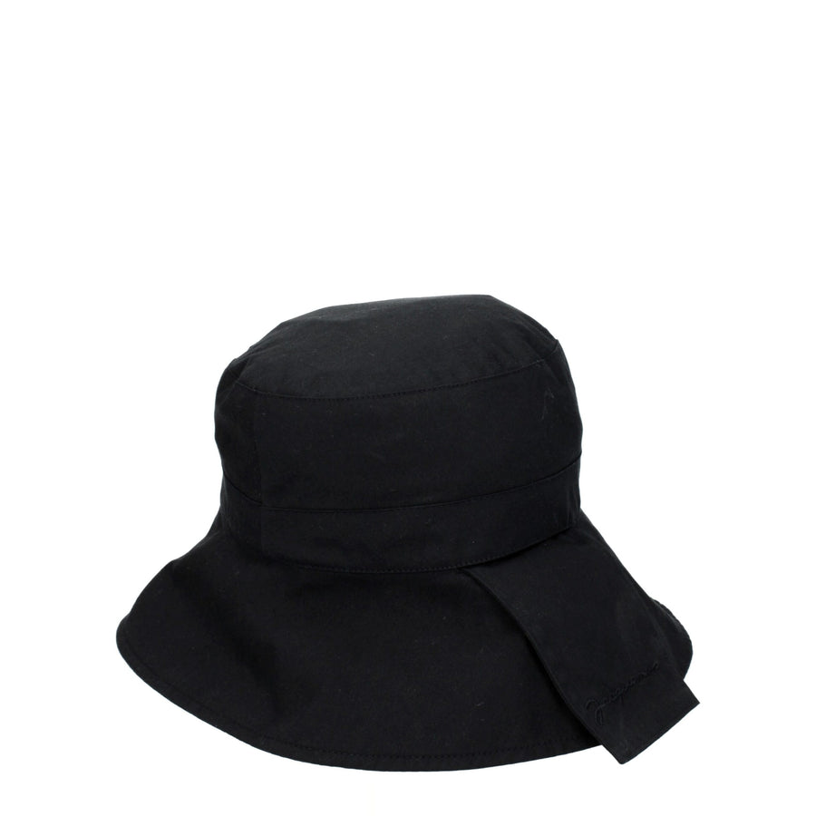 Black Cotton Bucket Hat