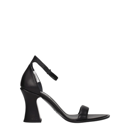 Black Leather Sandals