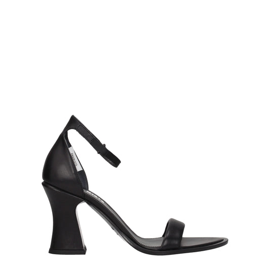 Black Leather Sandals