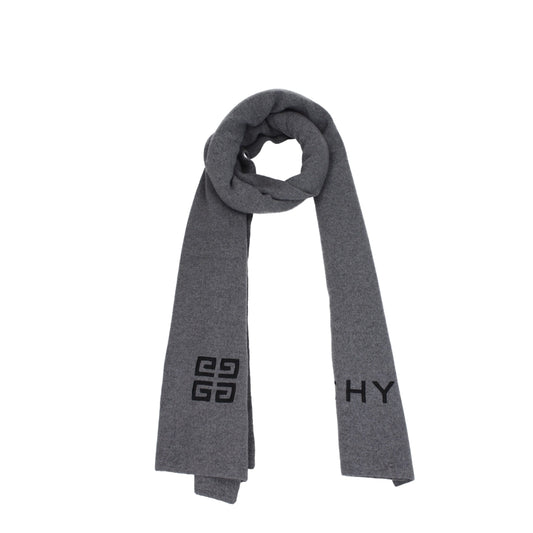 Gray Wool Scarf