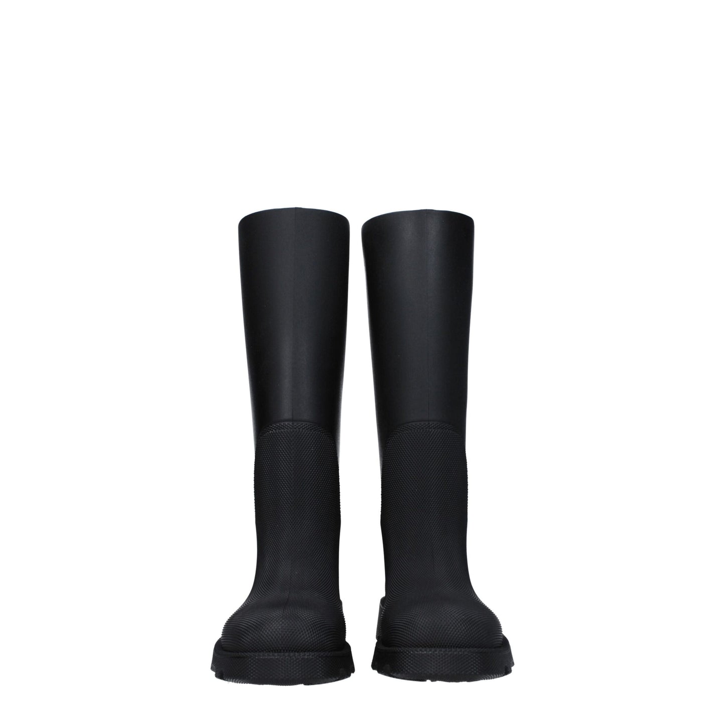 Black Cotton Rain Boots