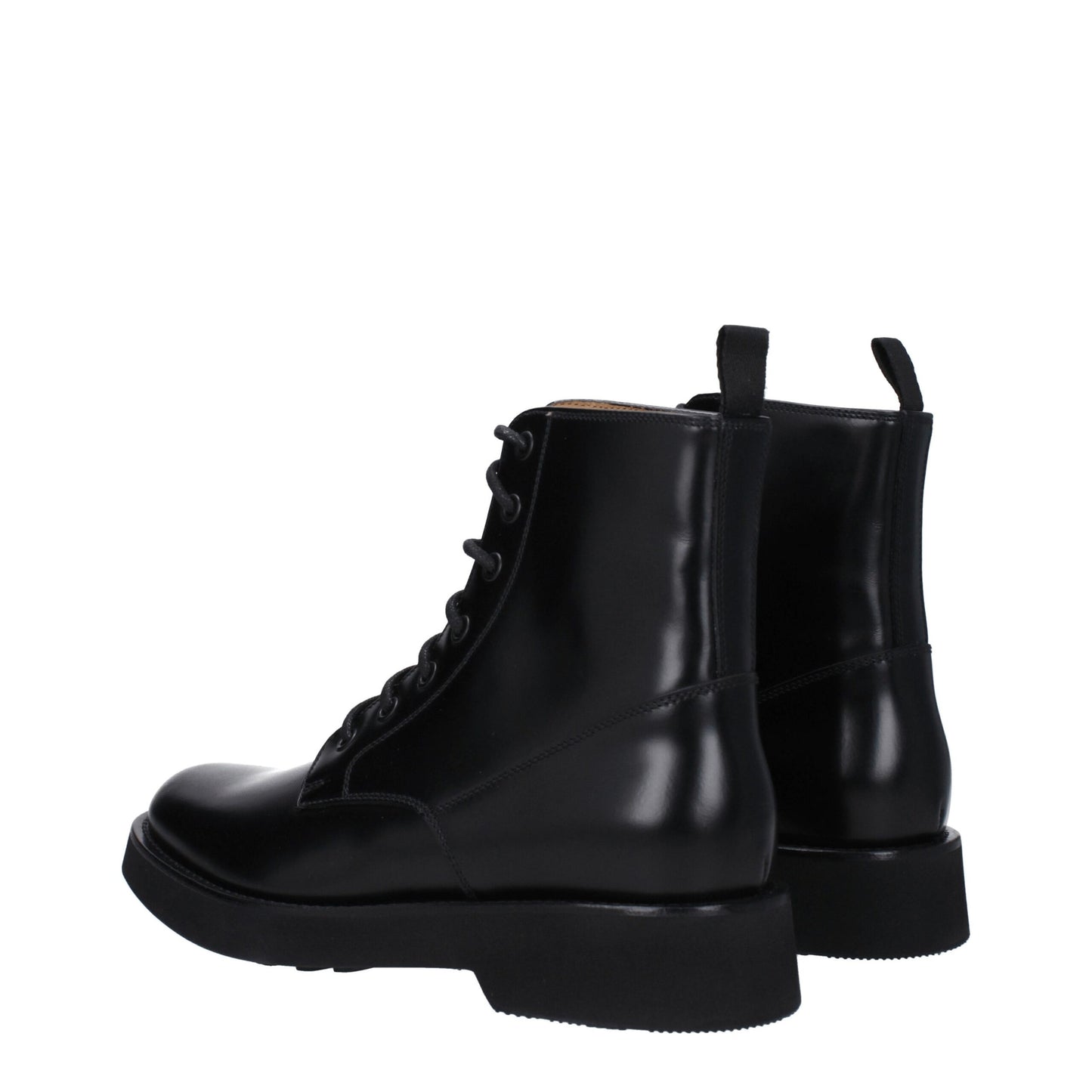 Black Leather Ankle Boots
