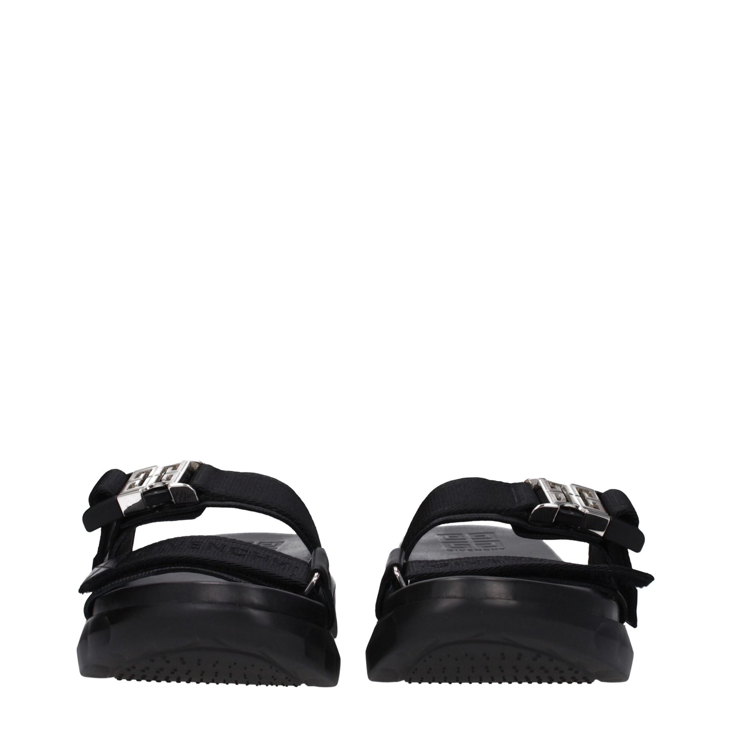Black Fabric Slippers