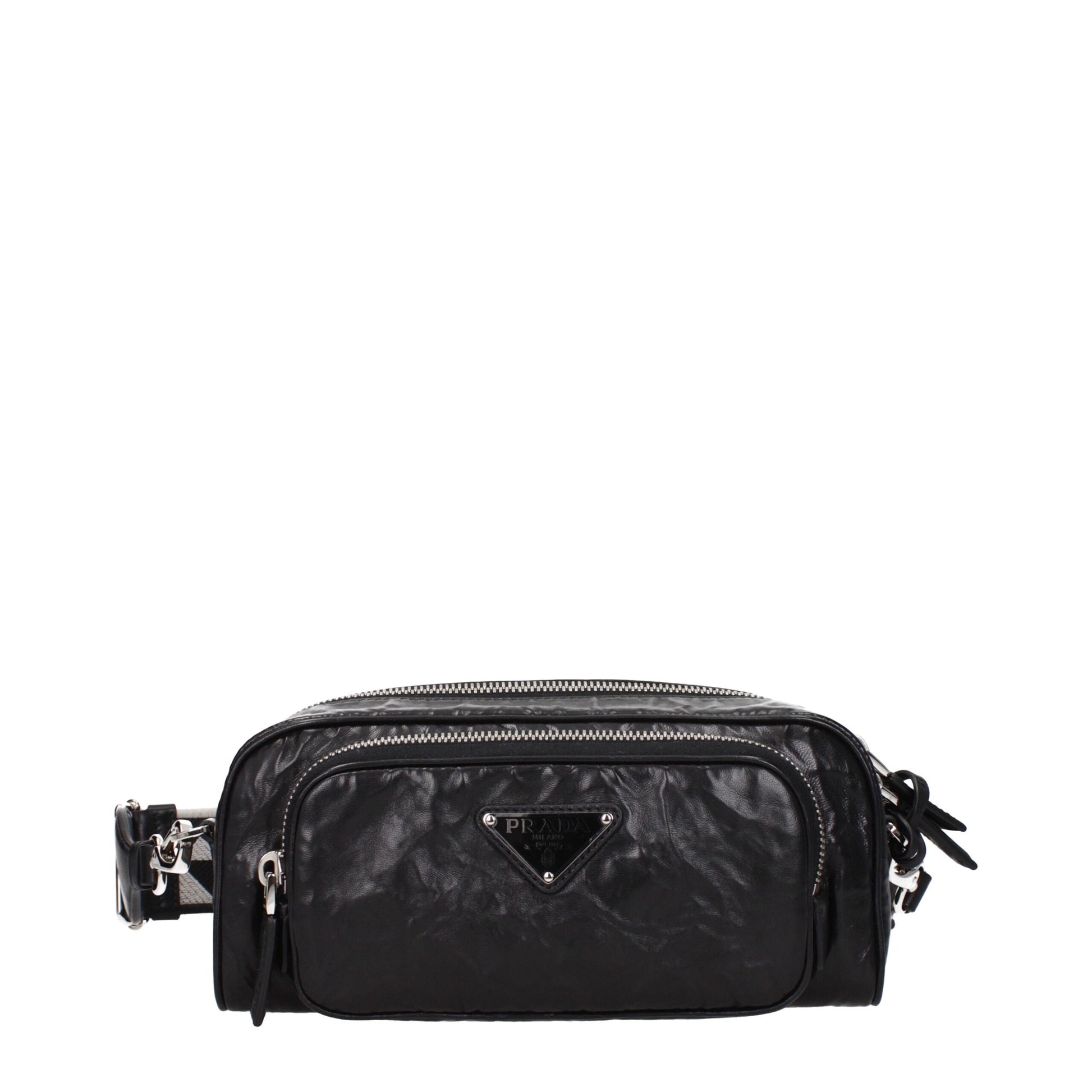 Black Leather Crossbody Bag