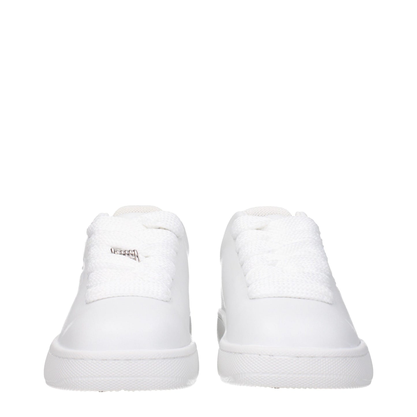 White Leather Low Top Sneakers