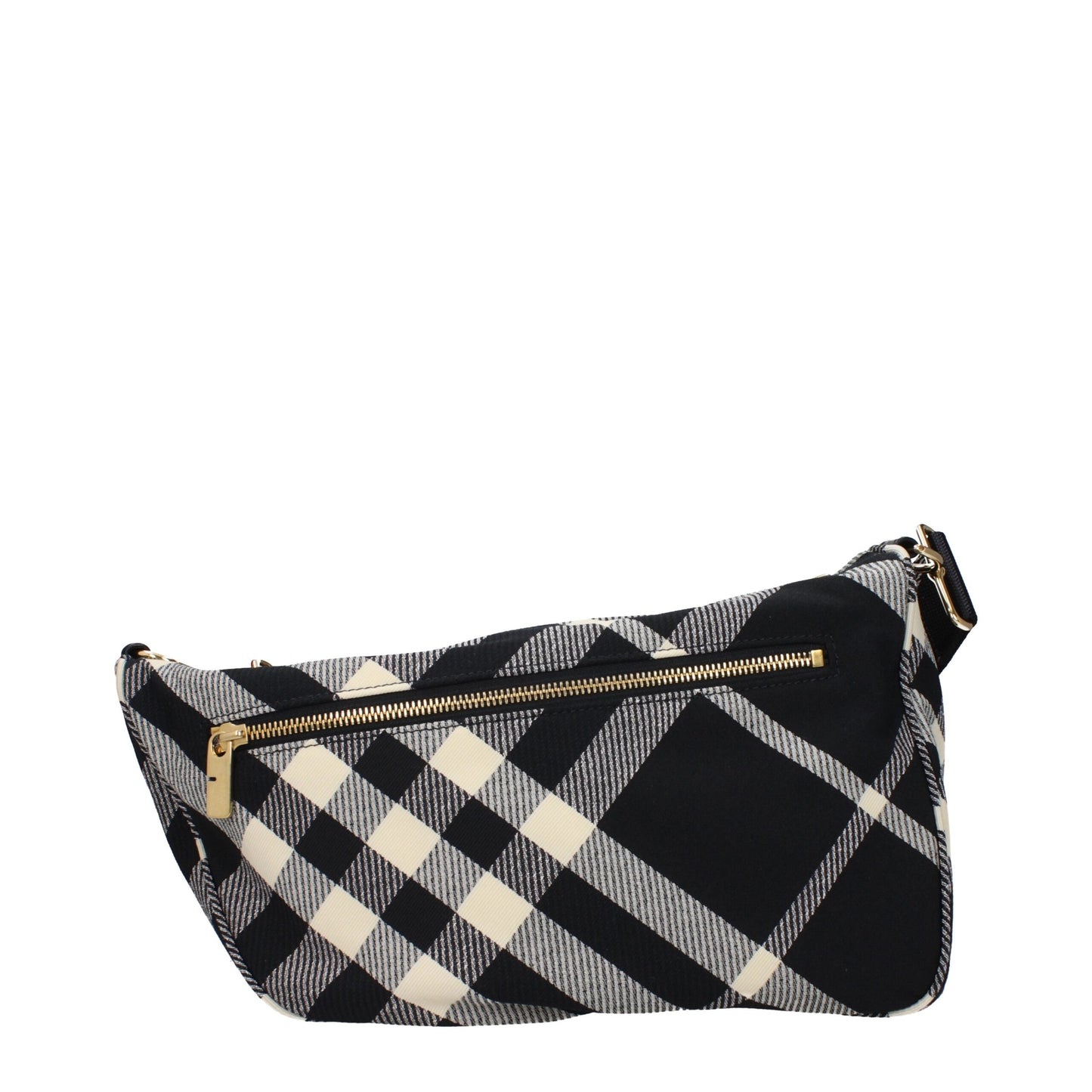 Black Fabric Crossbody Bag