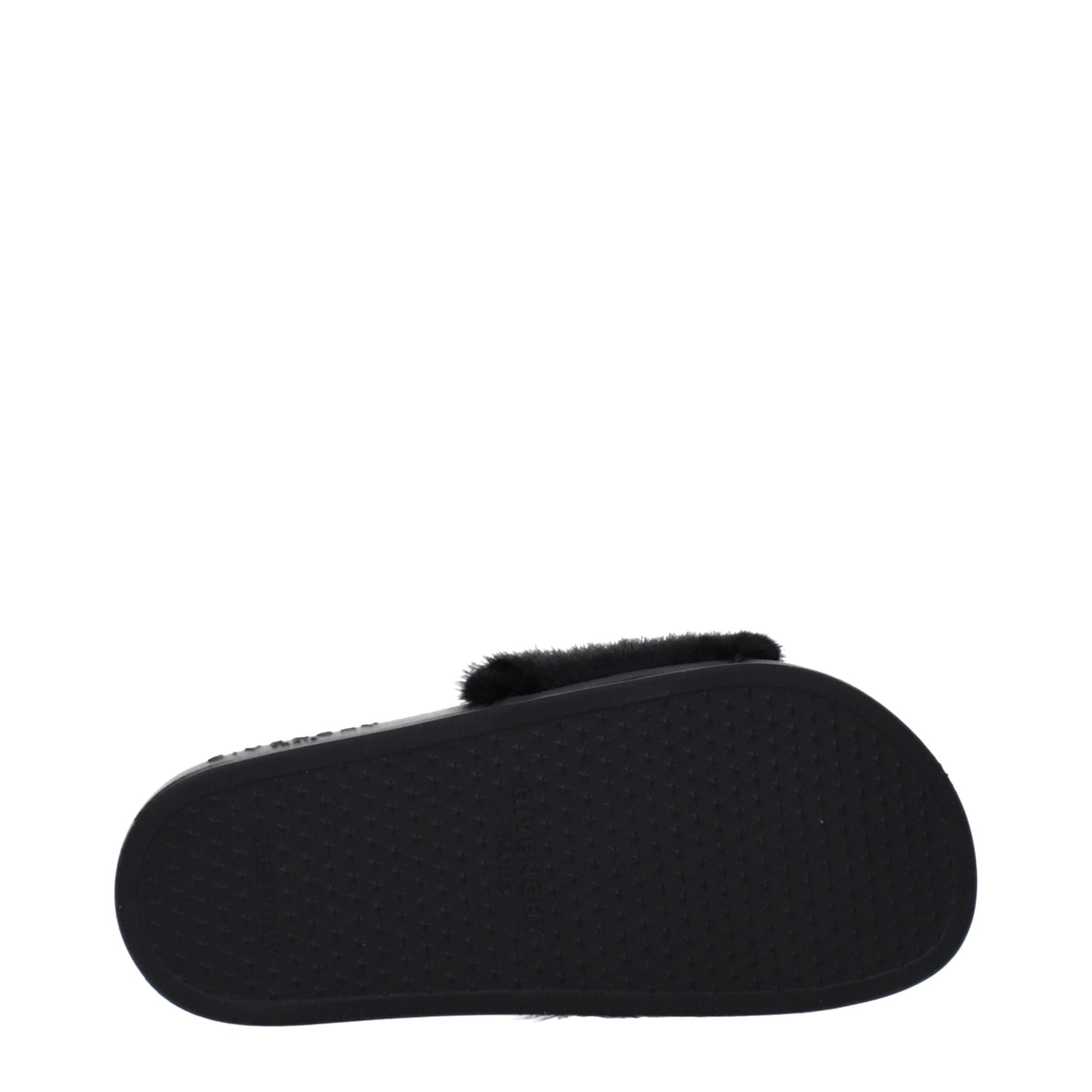 Black Cotton Slippers