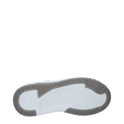 White Leather Chunky Sneakers