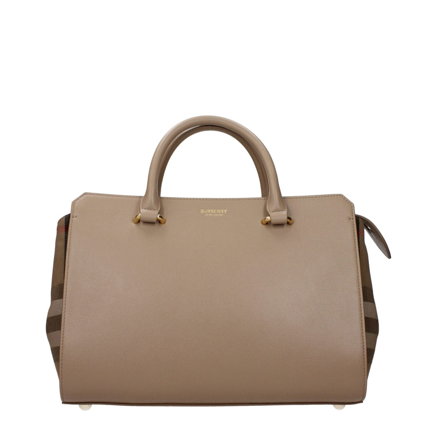 Beige Leather Handbag