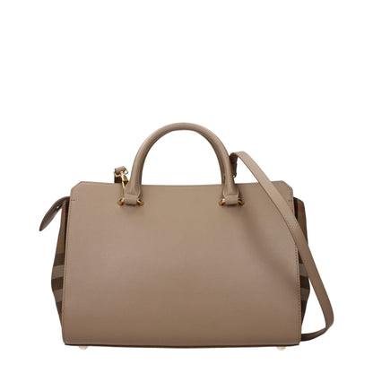Beige Leather Handbag
