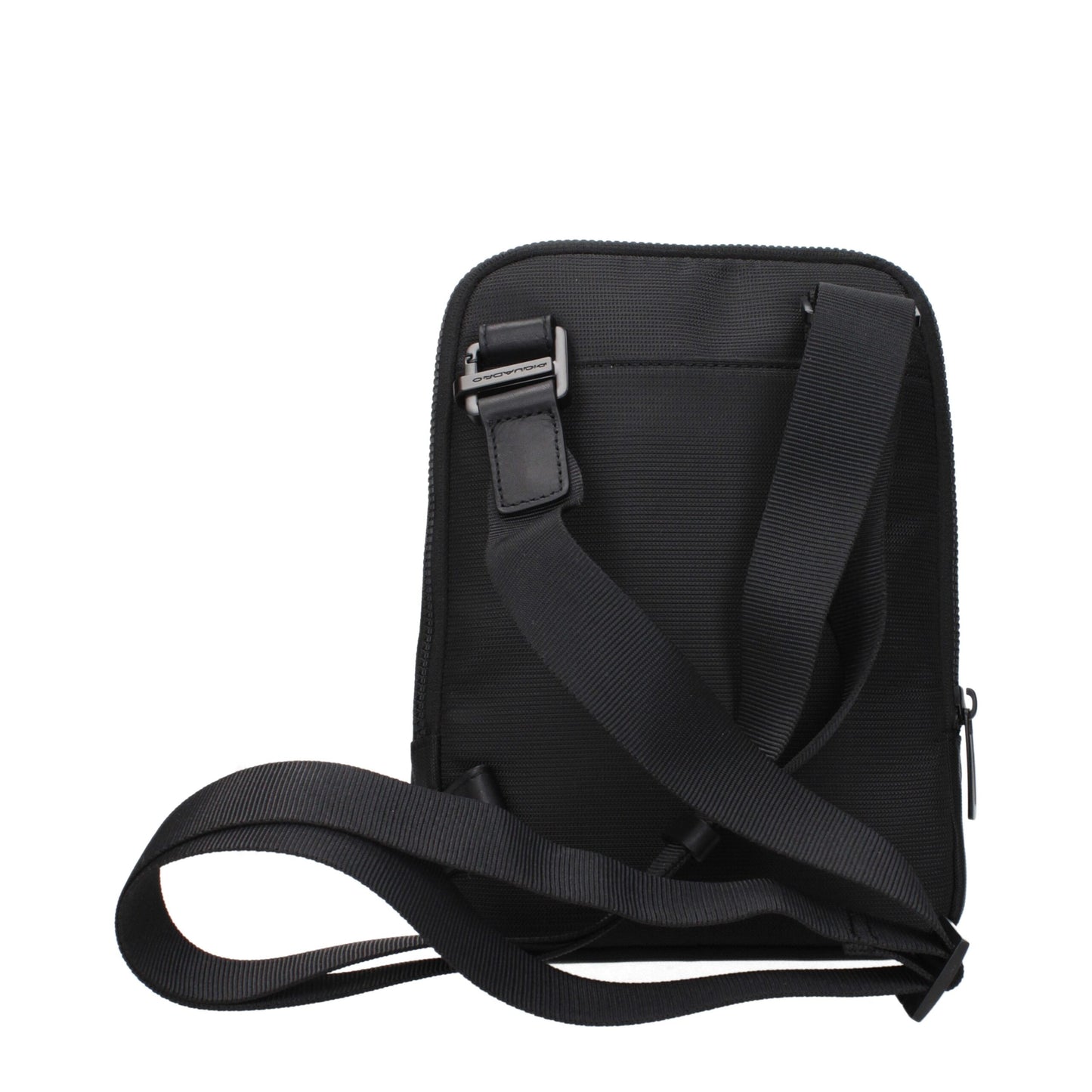 Black Fabric Crossbody Bag
