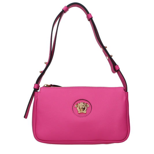 Pink Leather Shoulder Bag