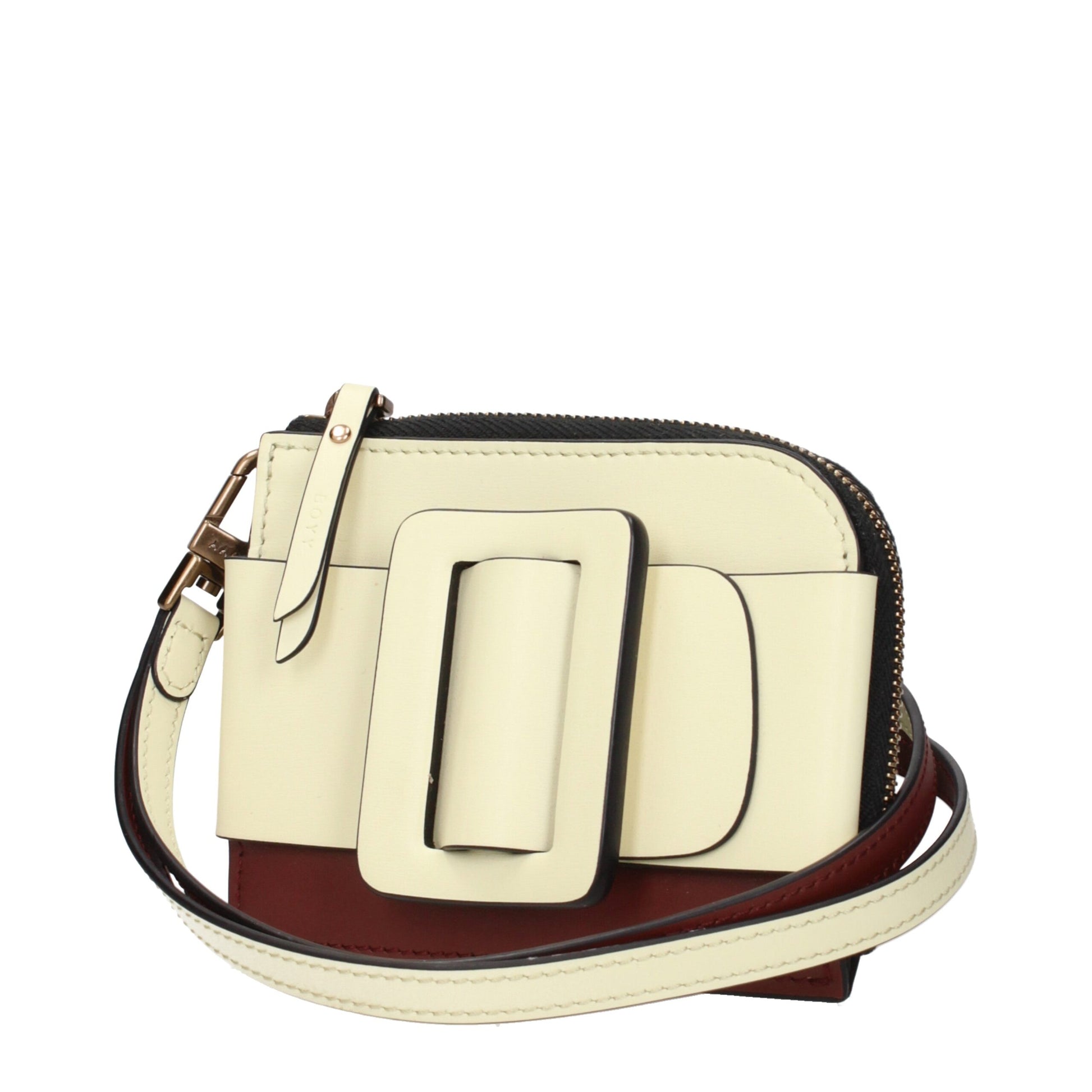 Beige Leather Cardholder