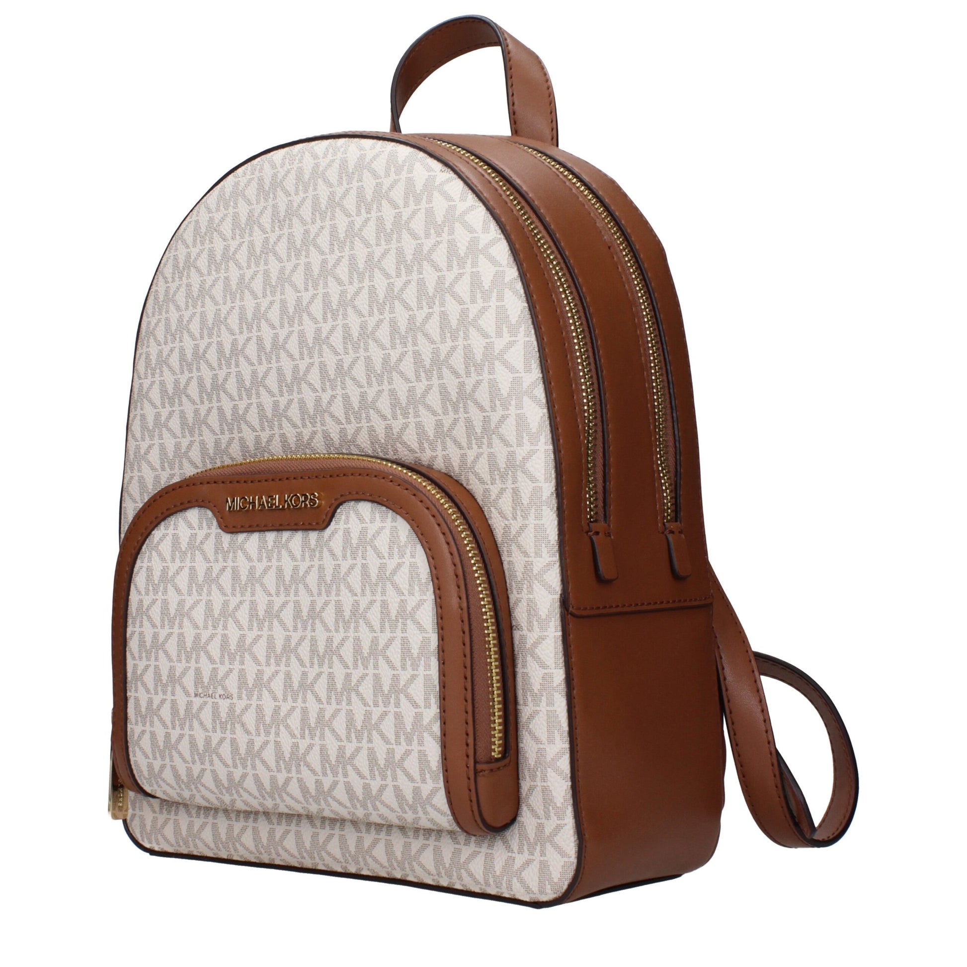Beige Fabric Backpack