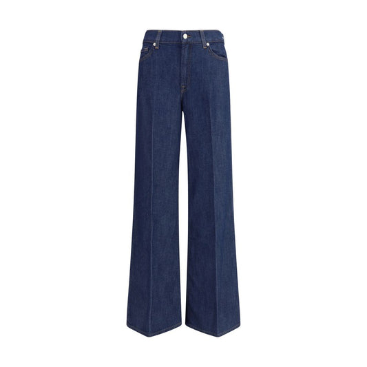 Blue Cotton Jeans Denim