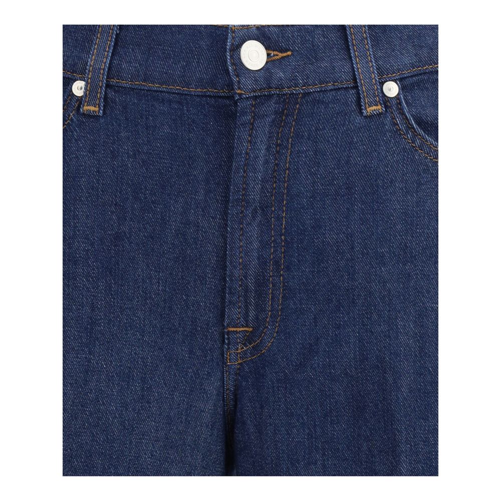 Blue Cotton Jeans Denim