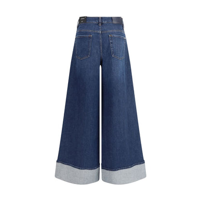 Blue Cotton Jeans Denim