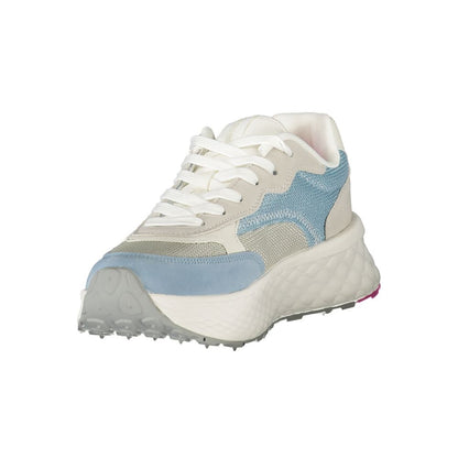 Blue Polyester Women Sneaker