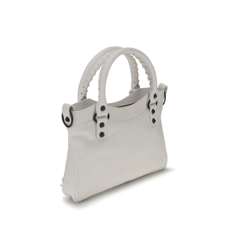 White Calf Leather Bos Taurus Handbag