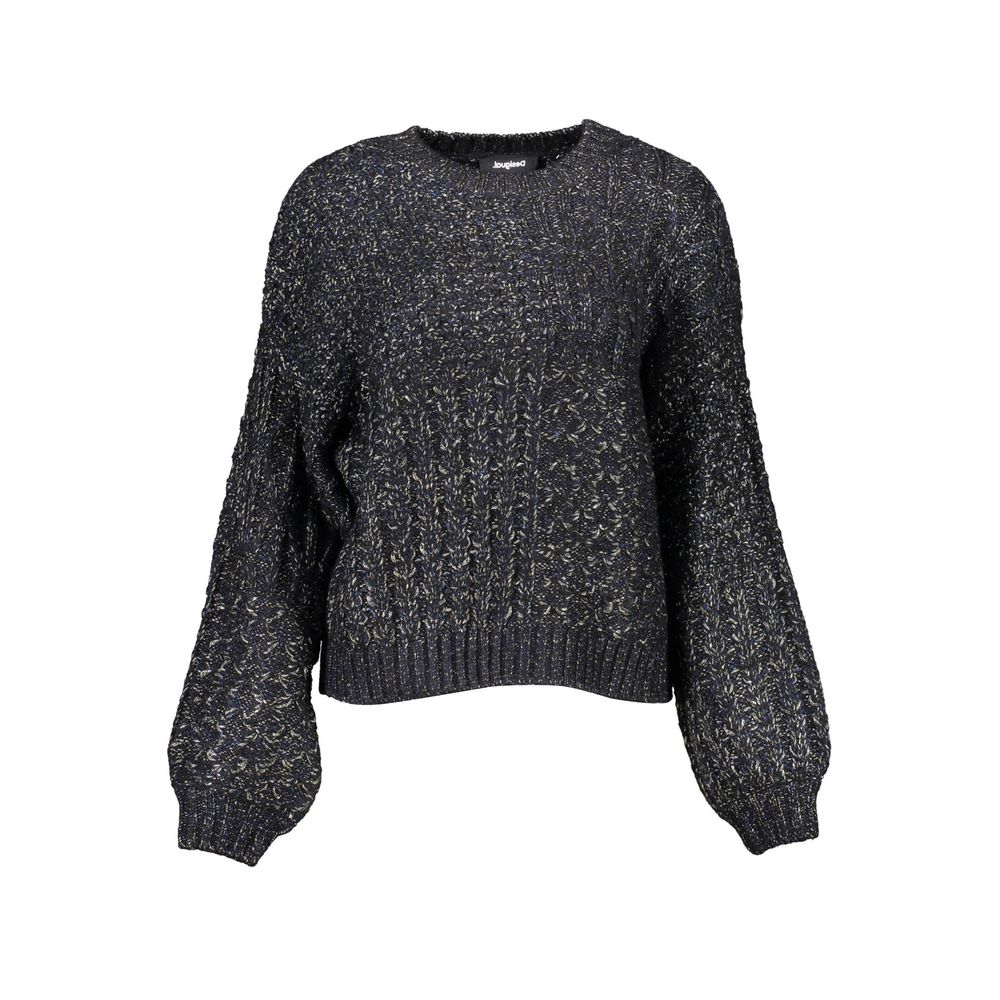 Black Polyester Sweater