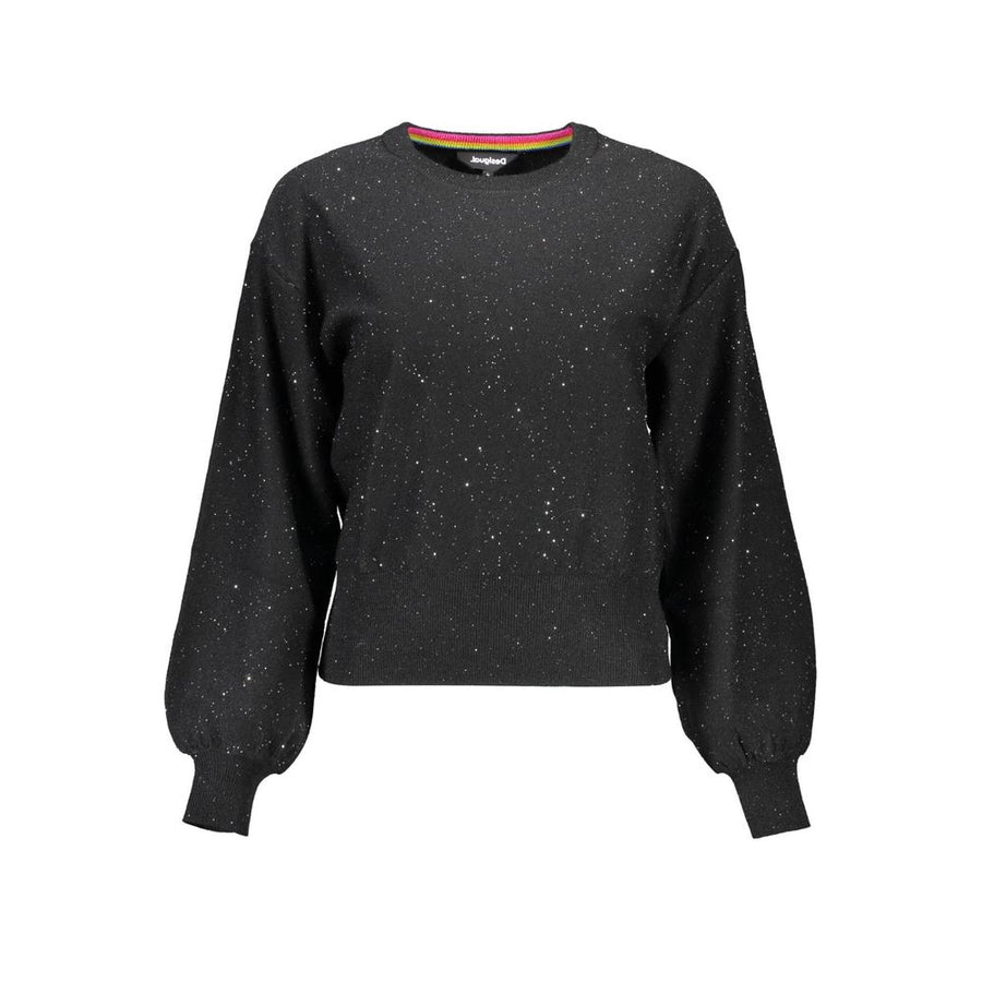 Black Polyester Sweater
