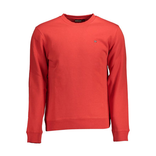 Red Cotton Men Sweater