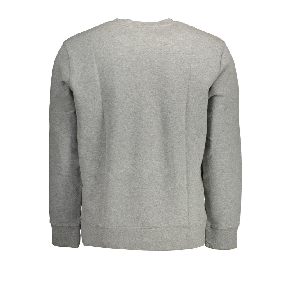 Gray Cotton Mens Sweater