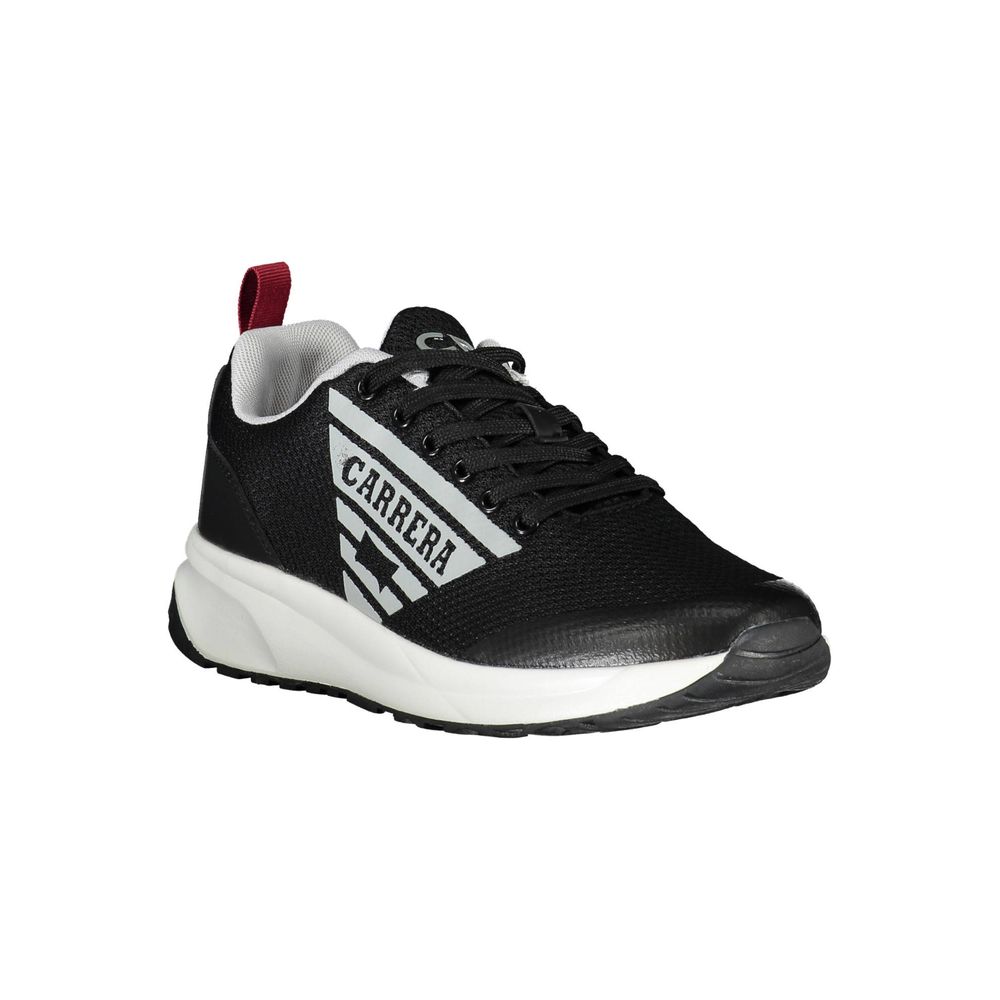 Black Polyester Sneaker