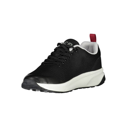 Black Polyester Sneaker