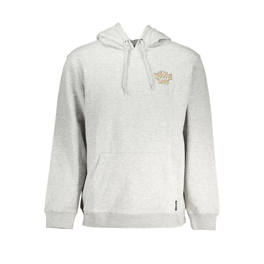 Gray Cotton Men Sweatshirt