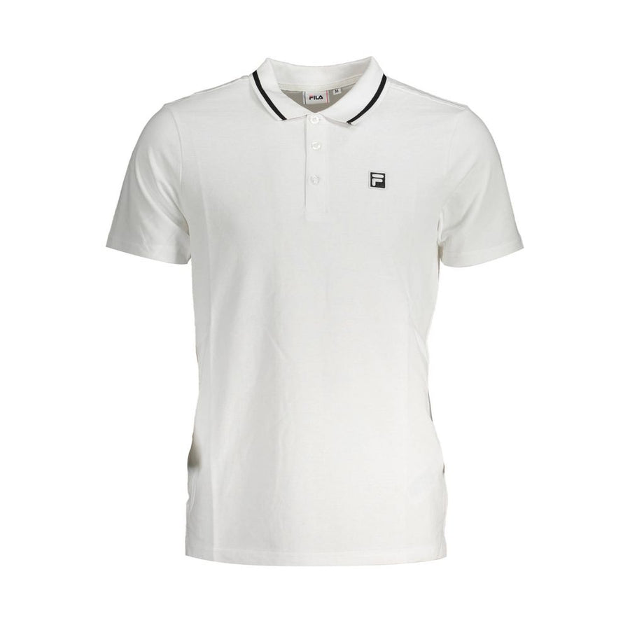 White Cotton Polo Shirt