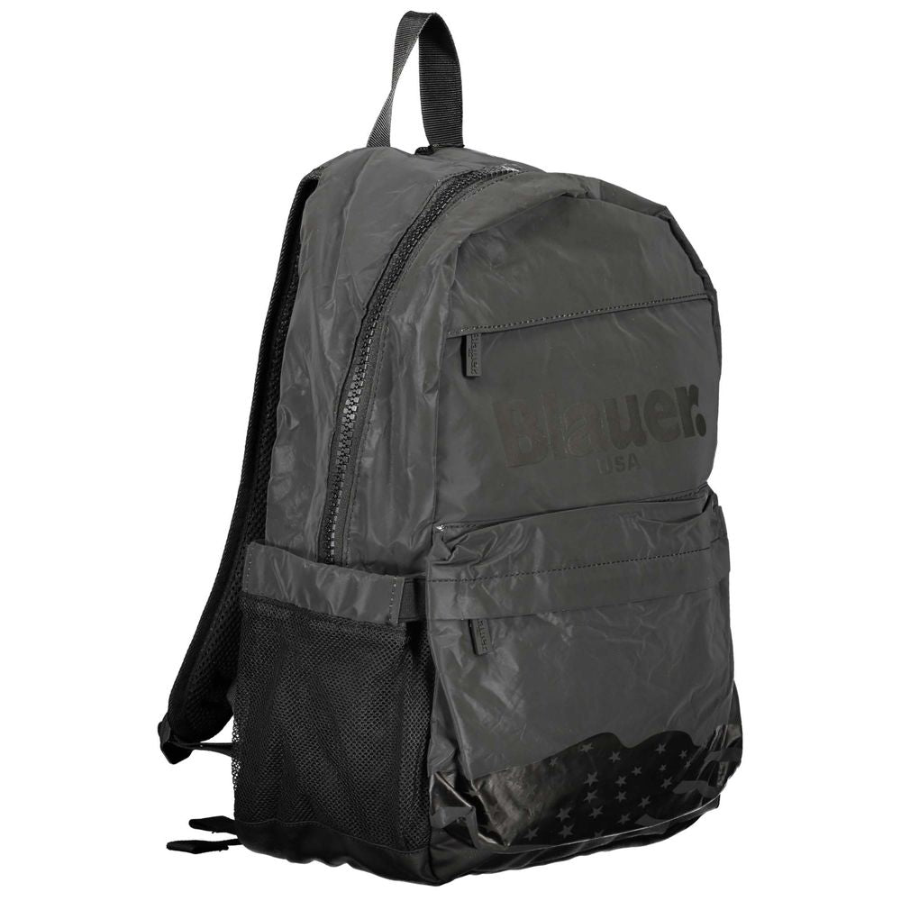 Black Polyester Backpack