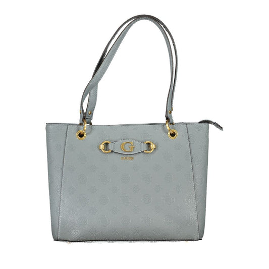 Azzurro Polyurethane Women Handbag